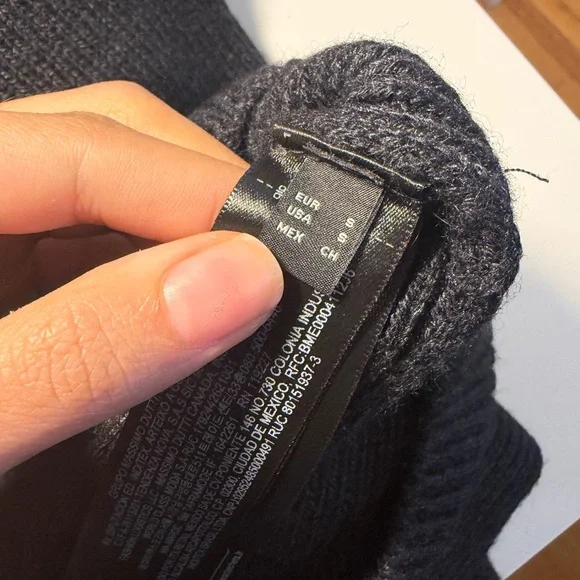 Massimo Dutti Black Sleeveless Ribbed Turtleneck Dress - Picture 8 of 12